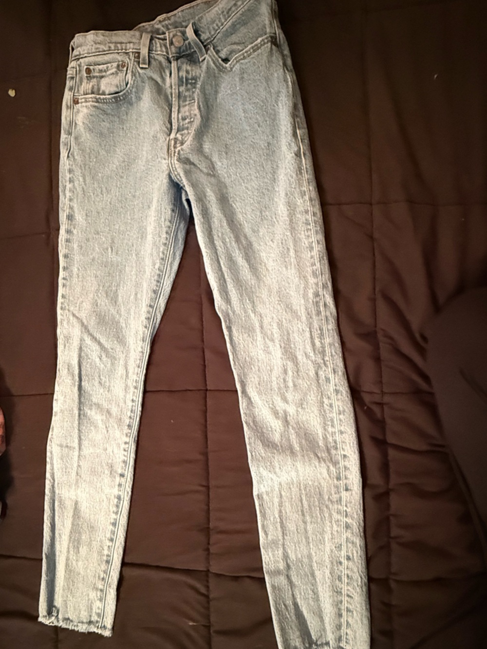 Levi's 501 Light Blue Skinny Jeans - in Slim Fit